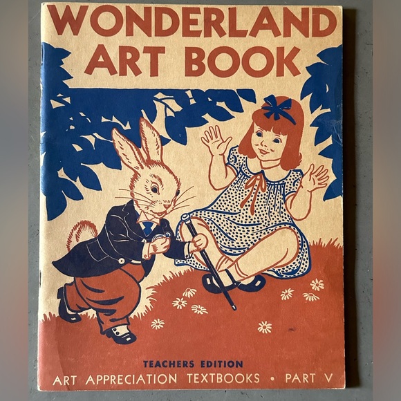 Antique 1940 Alice in Wonderland Art Appreciation Textbook Teachers Addition - Picture 1 of 11
